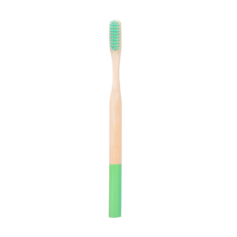Soft bristles adult color round stick bamboo toothbrush toothbrush manufacturer