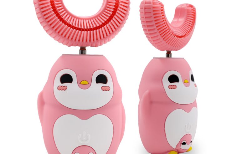 Children whitening silicone automatic electric toothbrush (1)