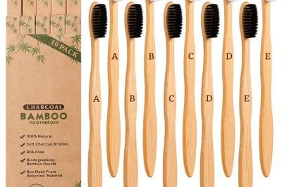 Eco friendly black soft bamboo tooth brush (4)